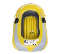Srliya PVC Inflatable Kayak Boat, 1 Person Heavy Duty Rowing Air Canoe for Fishing, Drifting, Diving with Paddle Mounts for Labor-Saving Paddling