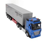 Srliya RC Truck Semi Transporter Toy with Openable Doors, Container Carrier, Alloy Body, Music, Realistic Design, Promotes Coordination, 3+ Years, Boys
