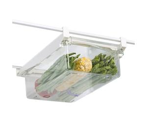 Srliya Refrigerator Storage Bin, 12.01 X 7.80 X 3.74 Inches | Fridge Drawer Organizer, Food Grade Plastic, Cold Food Organization, Wall Mount Household Use, Family Use