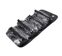 Srliya Roll Up Makeup Bag, Detachable Pouches for Travel (Black