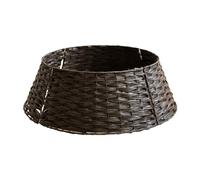Srliya Round Christmas Tree Skirt, Rattan Basket Bottom Cover Christmas Tree Skirt, Wicker Christmas Tree Trunk Stand Cover Christmas Decoration, Neat Christmas Decoration Tree Skirt