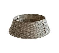 Srliya Round Christmas Tree Skirt, Rattan Basket Bottom Cover Christmas Tree Skirt, Wicker Christmas Tree Trunk Stand Cover Christmas Decoration, Neat Christmas Decoration Tree Skirt