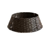 Srliya Round Christmas Tree Skirt, Rattan Basket Bottom Cover Christmas Tree Skirt, Wicker Christmas Tree Trunk Stand Cover Christmas Decoration, Neat Christmas Decoration Tree Skirt
