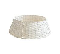 Srliya Round Christmas Tree Skirt, Rattan Basket Bottom Cover Christmas Tree Skirt, Wicker Christmas Tree Trunk Stand Cover Christmas Decoration, Neat Christmas Decoration Tree Skirt