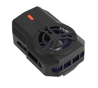 Srliya Semiconductor Phone Cooler Ice Porcelain 3 Gears Cordless Quiet Cell Phone Cooling Fan with Damping Retractable Clip for Gaming (Black)