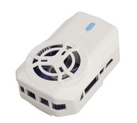 Srliya Semiconductor Phone Cooler Ice Porcelain 3 Gears Cordless Quiet Cell Phone Cooling Fan with Damping Retractable Clip for Gaming (Pearl White)