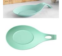 Srliya Silicone Heat Resistant Kitchen Spoon Rest for High Temperature Proof Cooking Utensil Holder, Easy to Clean, for Home Kitchen (Lake Green)
