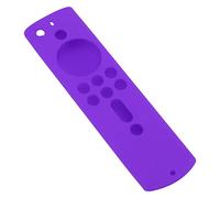Srliya Silicone Shockproof Anti Slip Protective Cover for Fire TV Stick 4K 2018 Remote Control, Skin Friendly Material, Lanyard Included (Purple)