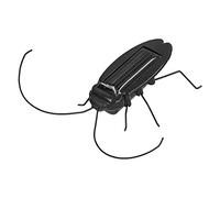 Srliya Solar Cockroach Toy, Moves Eyes Swings Legs Automatically, Novel Halloween Decoration, 3+ Years, Made of ABS, Cockroaches Simulation, Prank Toy, Security Guard