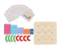 Srliya Solidwood Letter Number Construction Puzzle, Thinking Training Hand Eye Coordination for Over 36 Months, Alphabet Stacking Blocks with Rich Colors Material