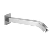 Srliya Square Brass Wall Mounted Shower Head Arm Extension for Bathroom Sink in Chrome Plating for Modern Look (Brushed)