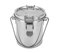 Srliya Stainless Steel Brush Washer, Leakproof Strainer Portable Handle Ideal for Watercolor Acrylic Oil Painting Brush Cleaning Can with Air Tight Cover Removable Strainer