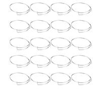 Srliya Stainless Steel Expandable Bangle, Adjustable Size | 20PCS set, DIY bracelet, rust-resistant material, perfect for crafting