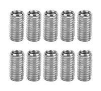Srliya Thread Reducing Nut, Thread Repair Tool with 10Pcs Stainless Steel Inserts M6x1.0mm M8x1.25mm Molds, Mechanical Equipment for Automotive Radiators