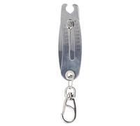 Srliya Thread Size Checker Keychain Portable, Accurate Nut Size Finder Inch 2 Scale for Professional Work, Aluminum Alloy, Clear Readings