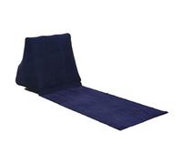 Srliya Triangle Cushion Beach Mat PVC Flocking Inflatable Beach Chair Cushion Foldable Beach Cushion Mat for Outdoor Camping Beach (Navy blue)