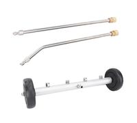 Srliya Undercarriage Cleaner Under Vehicle Cleaner Chassis Sprayer 17.7 Inch 4000 PSI 2.5 GPM 4 Nozzles 2 Casters Extension Wand Kit for Car Truck SUV Trailer