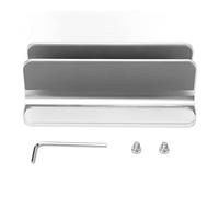 Srliya Vertical Laptop Stand, Aluminum Alloy One Piece Molding Computer Holder Organizer, 3D Curved Design Non Slip Silicone Pad, for Office, Home, Dormitory, Apartment, Etc.