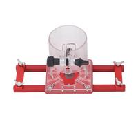 Srliya Wood Trimmer Router Base Aluminum Alloy 2 in 1 Palm Router Base 65mm Inner Diameter for 0 to 40mm Boards Centering Slotting Chamfering for Cabinet Closet Furniture