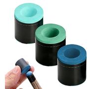 SRLWMYI 3pc Snooker Chalk for Snooker Cues,3 x Round Pool Chalk for Pool Cue Tips Billiard Table Accessories for Cue Tips - Ideal Snooker Gifts for Men Women(Blue, dark green, light green)
