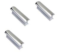 SRMAN 3X Guitar Slide Steel Solid Stainless Tone Bar Hawaiian Slider for Acoustic Electric Guitar Instruments(Chrome Color)
