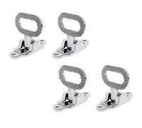SRMAN 4pcs 108X81mm Diamond Non- 316 Stainless Steel Folding Mast Step Marine Boat Yacht Car RV Transom Step Fold Out Step