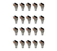 SRMAN Guitar Effects Pedal Box Momentary SPST Button Stomp Foot Switch Push Button Pack of 20