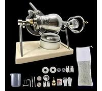 SRMNFADZ Chinese Traditional Popcorn Maker, Stainless Steel Mini Popcorn Pot, Hand Popcorn Machine, Small Popcorn Cannon for Family Gathering Party Fun