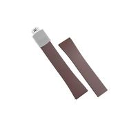 Srndsydak 18mm 19mm 20mm 21mm 22mm Fluororubber Watch band Fit for Rolex Day-Date/Deepsea/Submariner(Brown,22mm)