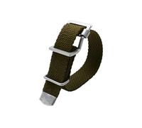 Srndsydak 20mm 21mm 22mm Men Braid Fabric WatchBand Fit for Rolex/omega/Citizen/Tissot/Seiko Breathable Canvas Sport Bracelet(Army Green,21mm)