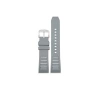 Srndsydak 20mm 22mm Fit for Breitling Avenger Super Ocean Fluoro Rubber Watch band(Gray silver pin buckle,22mm)