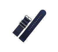 Srndsydak 24mm Sport Camouflage Nylon Men Watch Strap Fit for Suunto 9 Baro 7 D5 /Spartan Outdoor Waterproof Replacement Watchband(A blue-silver)
