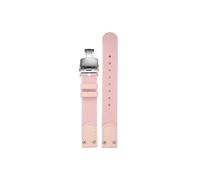 Srndsydak Fit for DW Daniel Wellington Small Round Watch 28mm 32mm Dial Nylon Women Watchstrap 12mm 14mm(A Pink-Silver,For 32mm dial)