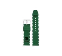 Srndsydak Fit for Seiko NO 5 SRPE99K1 SRPA21 SRP777 SRPC25/Abalone SKX Fluorine Rubber Watch band 20mm 22mm(Green black-silver,20mm)