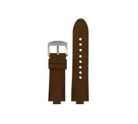 Srndsydak Fit for Tissot Prx Super Player Watch T137.407 T137.410 Waterproof Silicone Watchband 26-12mm Convex Men's Watch Strap(B Brown-silver)