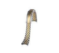 Srndsydak Men's Metal Watch Strap Fit for Tudor M7941A Red Shield Little Red Flower 41mm Stainless Steel Bracelet(Silver Golden,Width 21mm)