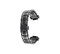 Srndsydak Modified Ceramic Watch Strap Fit for Casio GA110 GA-110GB/100/120 GA-700 GAX100 GD120(Black-silver)