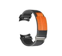 Srndsydak No Gaps Trail Loop Band Fit for Samsung Galaxy Watch 6 5 4/6Classic 4Classic/5Pro(Grey orange black,For Galaxy 4 40/44mm)