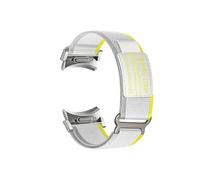 Srndsydak No Gaps Trail Loop Band Fit for Samsung Galaxy Watch 6 5 4/6Classic 4Classic/5Pro(Off white silver,For Galaxy 6classic 43/47mm)