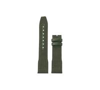 Srndsydak Nylon Canvas Cowhide WatchBand Fit for IWC Big Pilot Little Prince Mark 18 Portugal Men 20mm 21mm 22mm(Army green- no buckle,20mm)