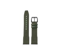 Srndsydak Nylon Canvas Cowhide WatchBand Fit for IWC Big Pilot Little Prince Mark 18 Portugal Men 20mm 21mm 22mm(Army green-black pin buckle,22mm)