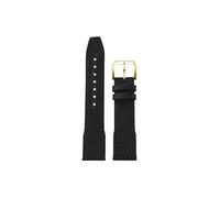 Srndsydak Nylon Canvas Cowhide WatchBand Fit for IWC Big Pilot Little Prince Mark 18 Portugal Men 20mm 21mm 22mm(Black- gold pin buckle,20mm)