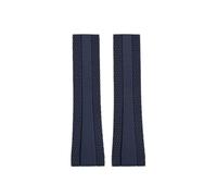 Srndsydak Silicone Watch strap 22mm Fit for Breitling Superocean Navitimer Avenger Rubber Watchband Folding Buckle(Blue no buckle)