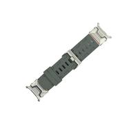 Srndsydak Soft Silicone Loop Strap Fit for Samsung Galaxy Watch Ultra 47mm Luxury Men Sports Band No Gaps Curved End Bracelet(Silver grey)