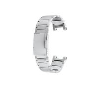 Srndsydak Titanium Alloy Stainless Steel Buckle Men's Watch Strap Fit for Tissot MotoGP Racing T141.417 Notch Watchband(Silver)