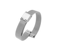 Srndsydak Universal Watchband Men Women 6mm 8mm 10mm 12mm 14mm 16mm 18mm 20mm Milanese Watch Strap(Silver,8mm)