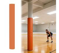 SRNSAEB 2 5 7 10 14 18 20 23 25 CM Dia Pole Padding Wrap Around, All-Weather Padding for Poles in The Basement/Garage/Basketball Hoop/Playground/School, Post And Column Pads(Orange,Dia 3in (7.5cm))