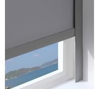 SRNSAEB 2 Pack Light Blocking Strips for Window Frame L Shape, Custom Light Blockers Along The Sides Of Blackout Blinds, Black White Grey PVC Blackout Shade Side Rails(2pcs Gray,110cm/43.3in/3.6ft)