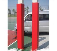 SRNSAEB 2 Pack Padded Wrap for Garage Column With Fastener, 10x10 15x15 18x18 25x25 30x30 35x35 CM Basketball Pole Padding Outdoor, Shock Absorbing Square Post Protector Pad(2pcs Red,10x10/25x25cm)