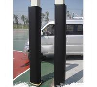 SRNSAEB 2 Pack Padded Wrap for Garage Column With Fastener, 10x10 15x15 18x18 25x25 30x30 35x35 CM Basketball Pole Padding Outdoor, Shock Absorbing Square Post Protector Pad(2pcs Black,15x15/38x38cm)
